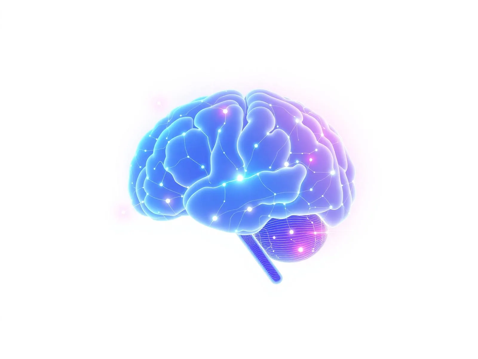 Cerveau numérique avec connexions neuronales représentant l'intelligence artificielle